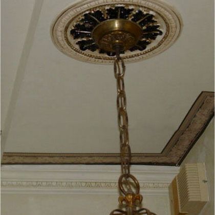 Metallic Glazed Ceiling Medallion