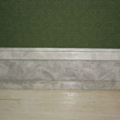 faux marble baseboard