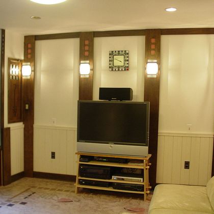 Beadboard in Mackintosh Style Room