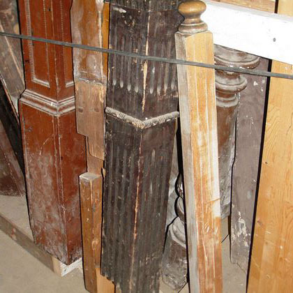 Salvage newel post