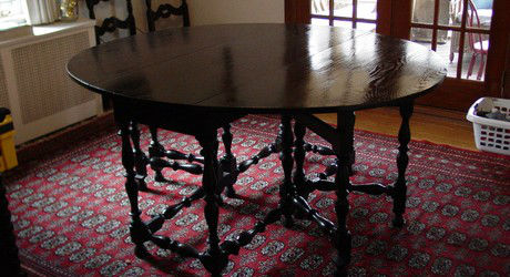 Restored Ebonized Dining Table